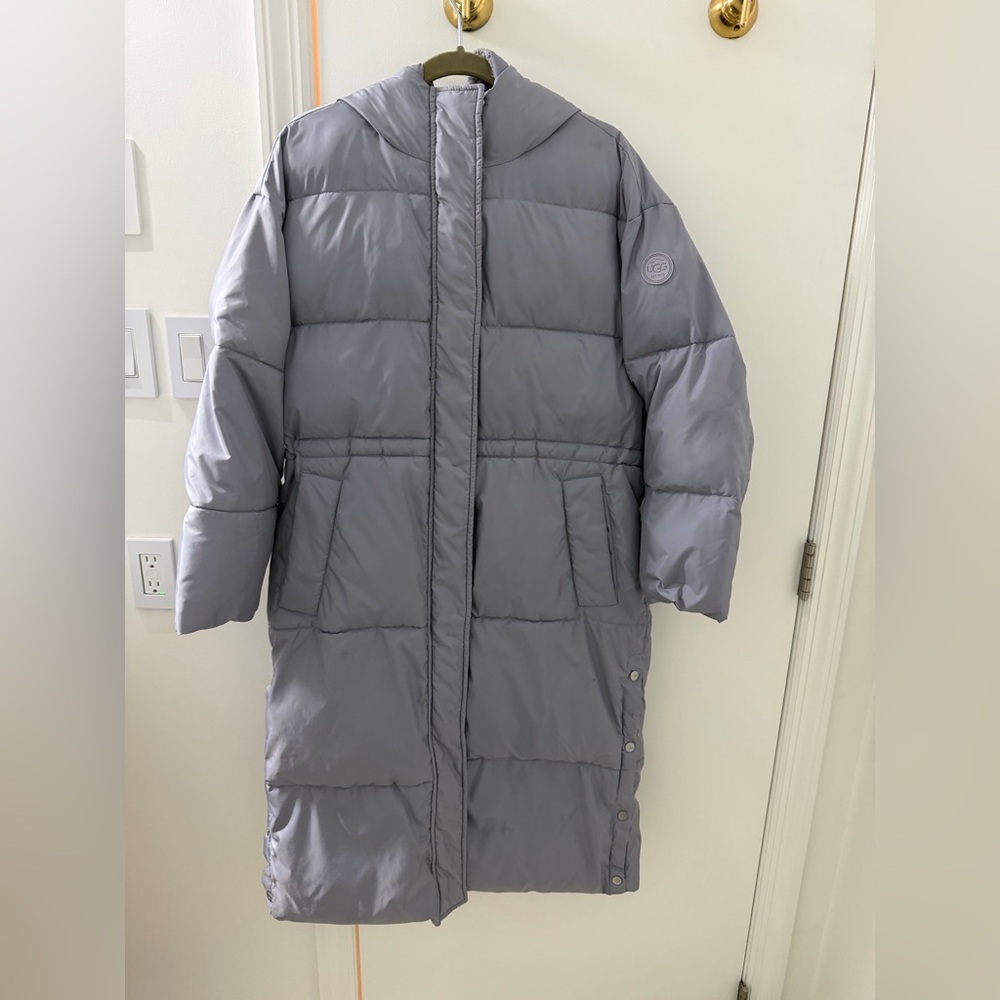 UGG Keeley Long Puffer Jacket - Lilac size M